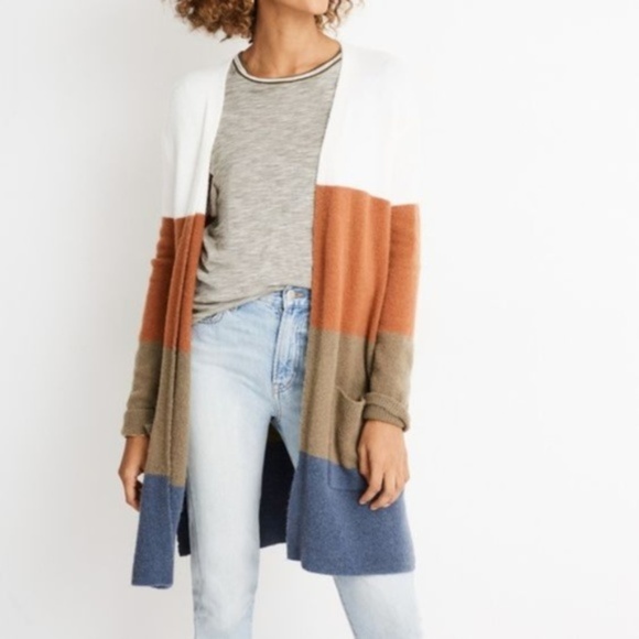 Madewell Sweaters - Madewell Kent Striped Cardigan Sweater